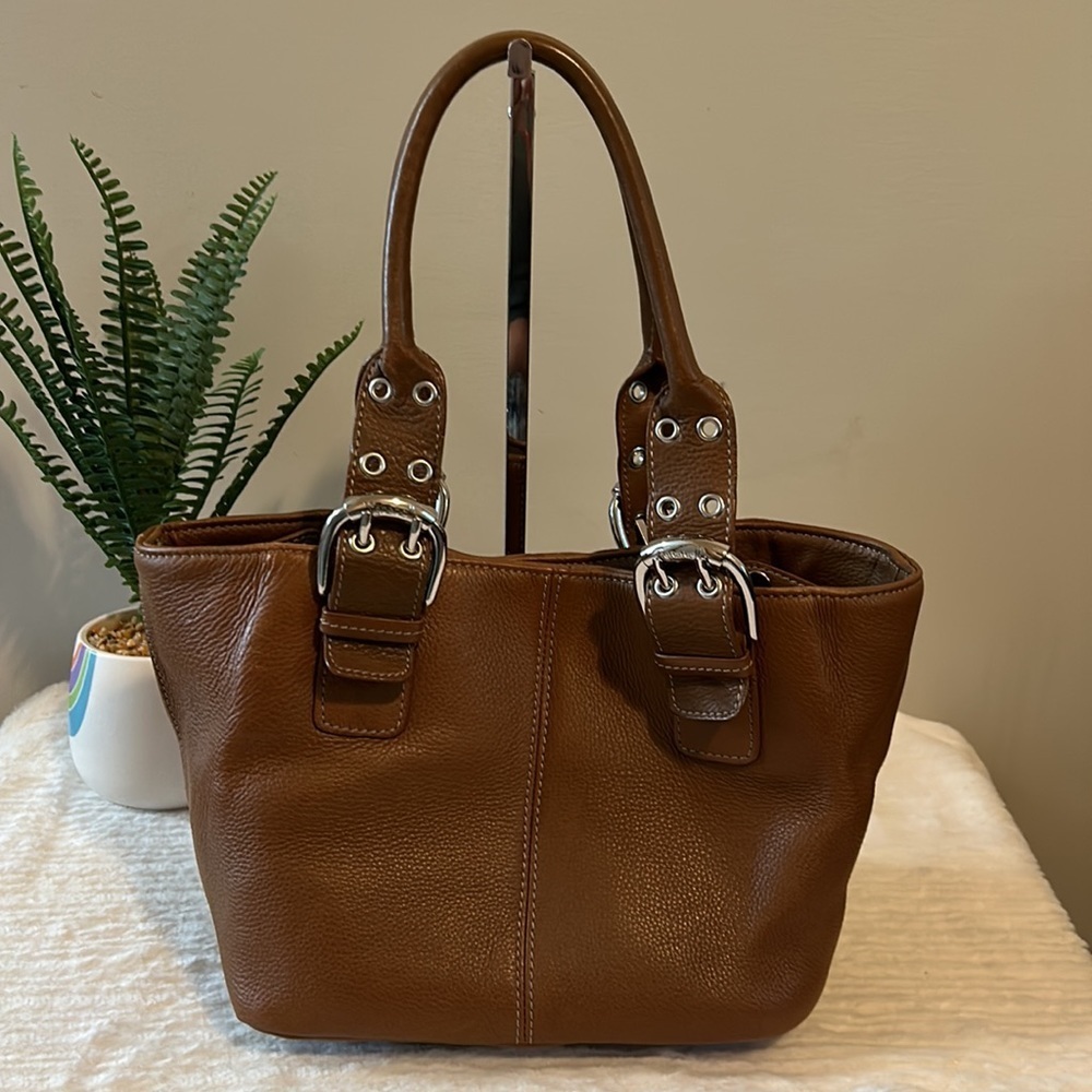 Tignanello Buckle Handle Convertible Tote